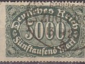 Germany 1922 Numbers 5000 Green Scott 208